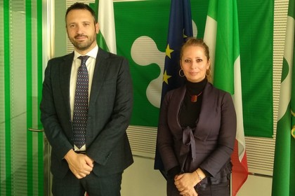 Генералният консул в Милано Ана Паскалева се срещна със заместник-държавния секретар в Регионалния съвет на област Ломбардия Габриеле Баруко
